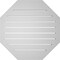 Ekena Millwork Octagonal Surface Mount PVC Gable Vent: Functional, w/ 2"W x 1-1/2"P Brickmould Frame, 28"W x 28"H GVPOC28X2802SF - alternate 3